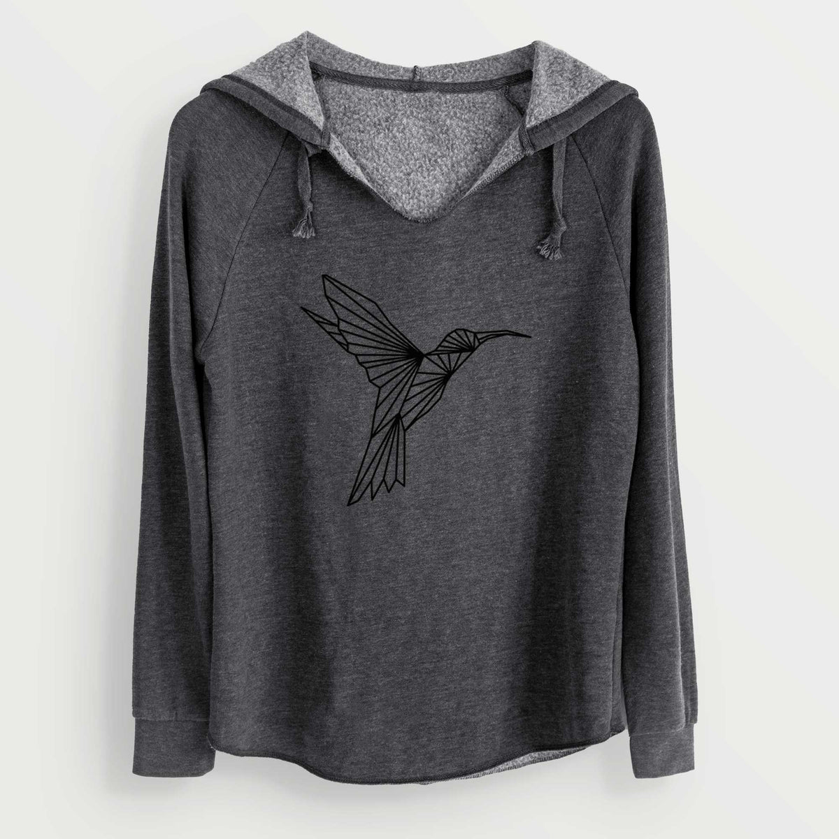 Geometric Hummingbird - Cali Wave Hooded Sweatshirt