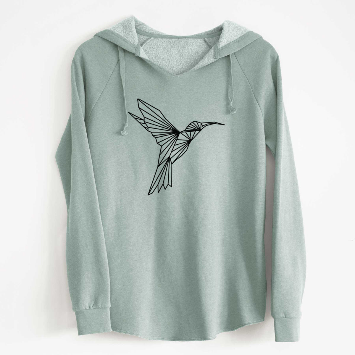 Geometric Hummingbird - Cali Wave Hooded Sweatshirt
