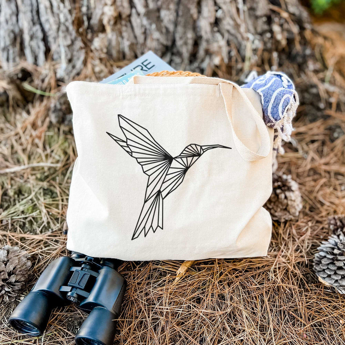 Geometric Hummingbird - Tote Bag