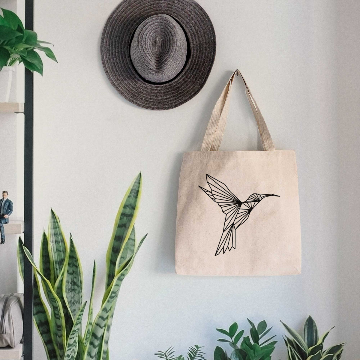 Geometric Hummingbird - Tote Bag
