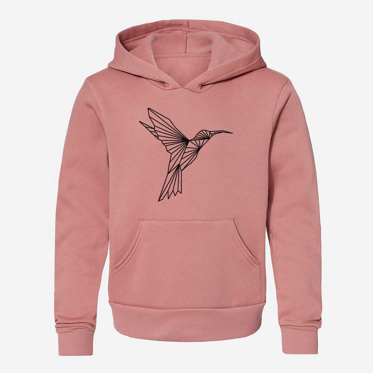 Geometric Hummingbird - Youth Hoodie Sweatshirt