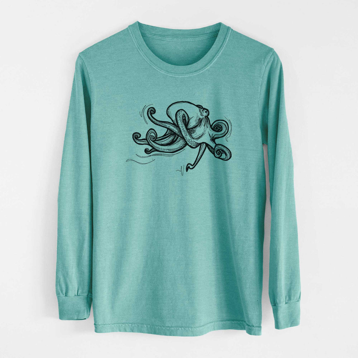 Giant Pacific Octopus - Heavyweight 100% Cotton Long Sleeve