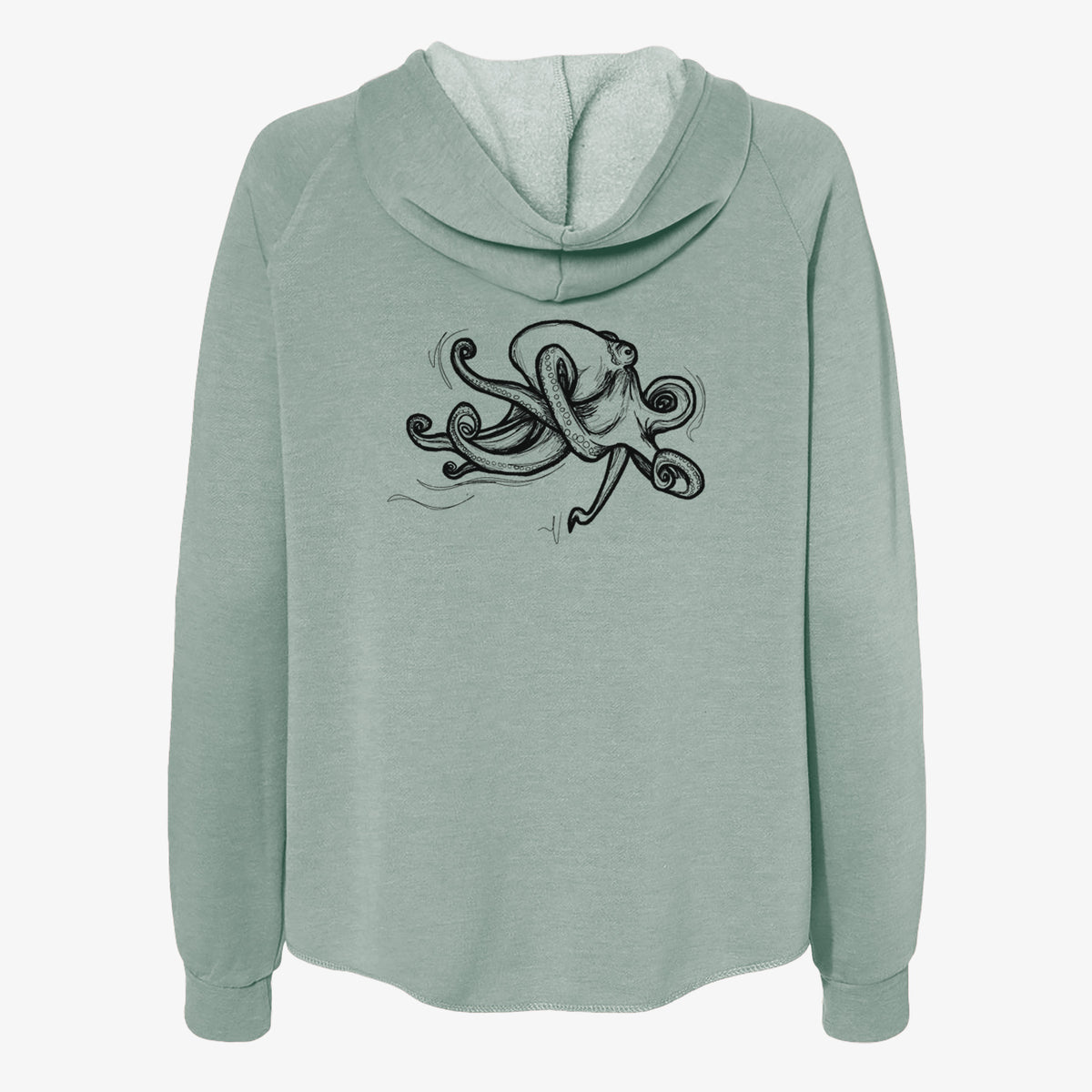 Giant Pacific Octopus - Women&#39;s Cali Wave Zip-Up Sweatshirt