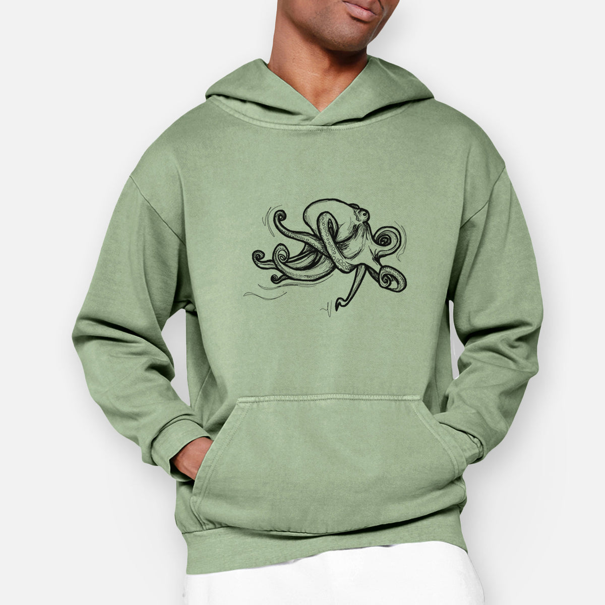 Giant Pacific Octopus  - Urban Heavyweight Hoodie