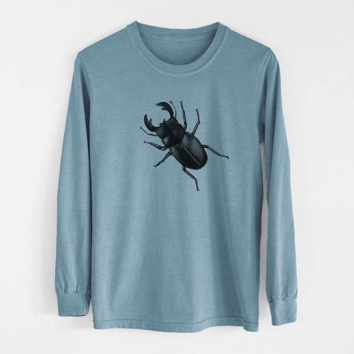 Dorcus titanus - Giant Stag Beetle - Heavyweight 100% Cotton Long Sleeve