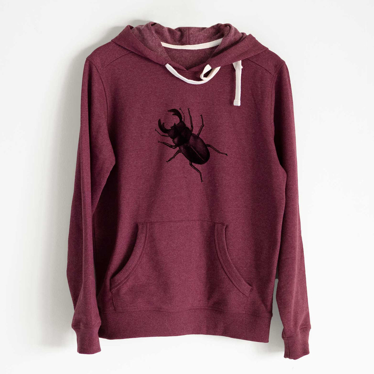 Dorcus titanus - Giant Stag Beetle - Unisex Recycled Hoodie - CLOSEOUT - FINAL SALE
