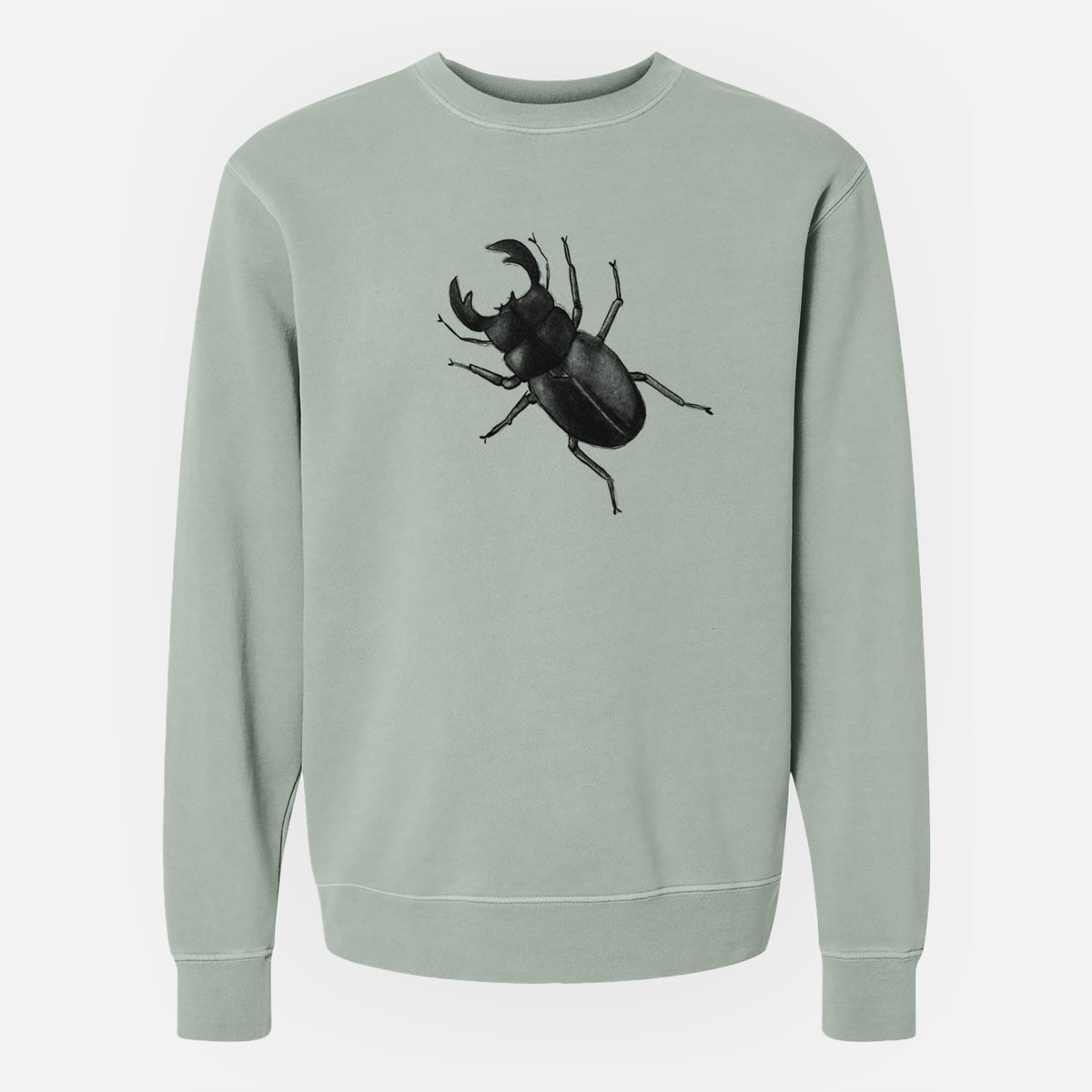 Dorcus titanus - Giant Stag Beetle - Unisex Pigment Dyed Crew Sweatshirt