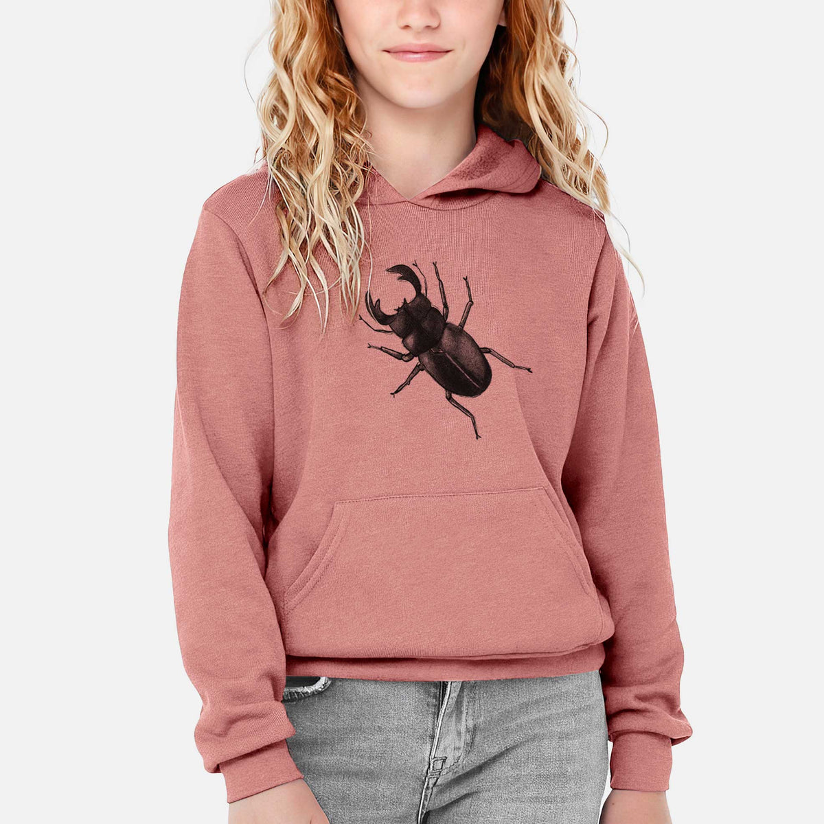 Dorcus titanus - Giant Stag Beetle - Youth Hoodie Sweatshirt