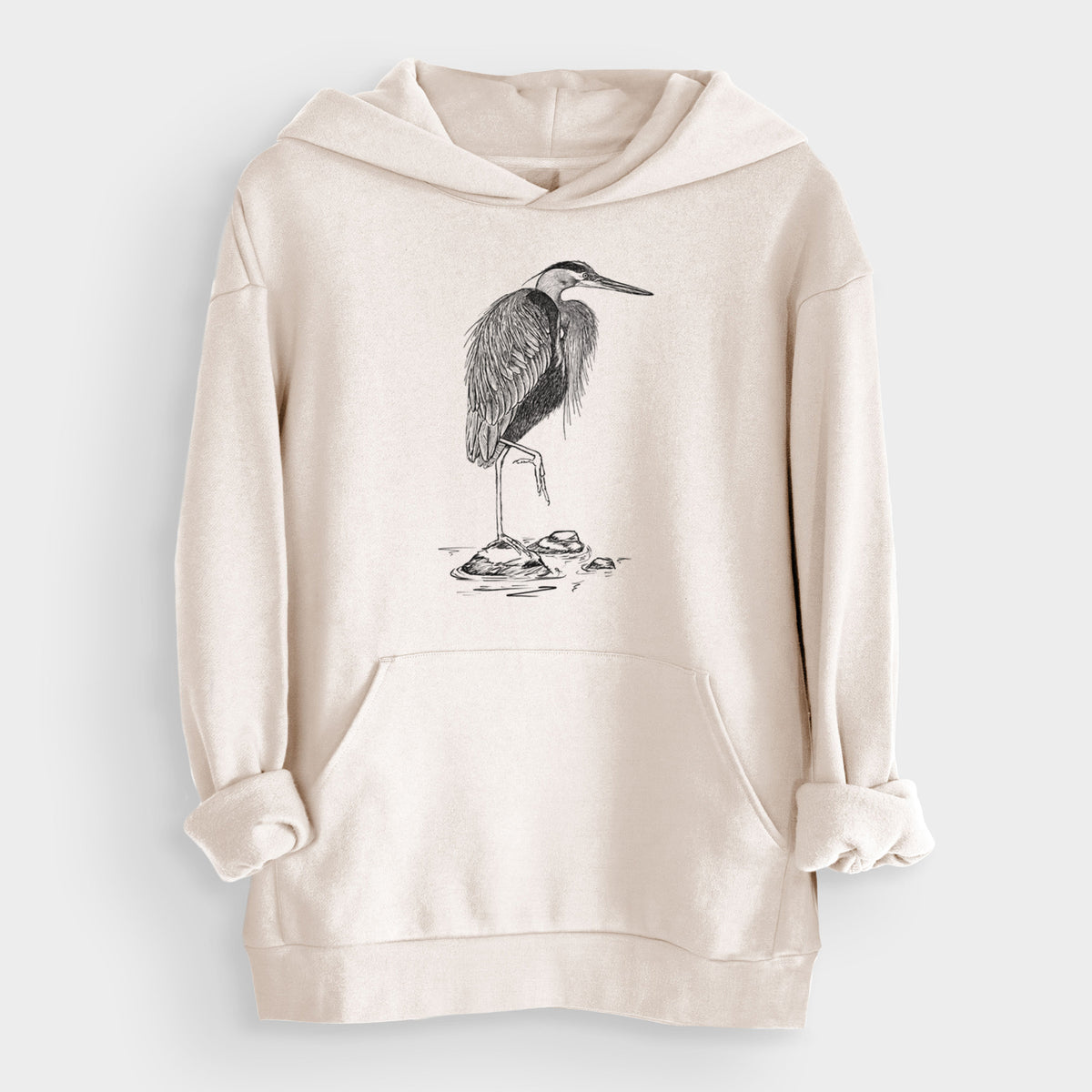 Ardea herodias - Great Blue Heron  - Bodega Midweight Hoodie