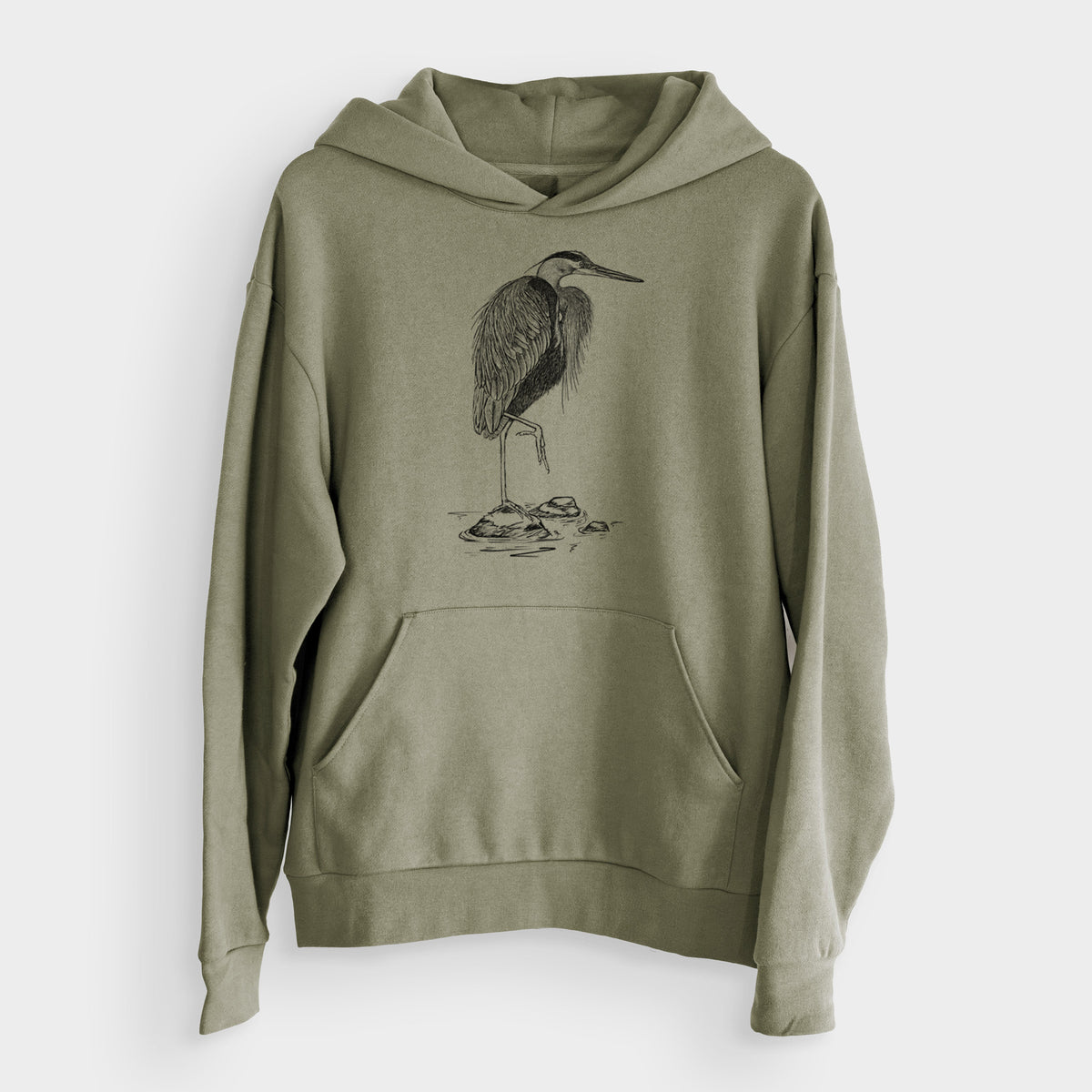 Ardea herodias - Great Blue Heron  - Bodega Midweight Hoodie