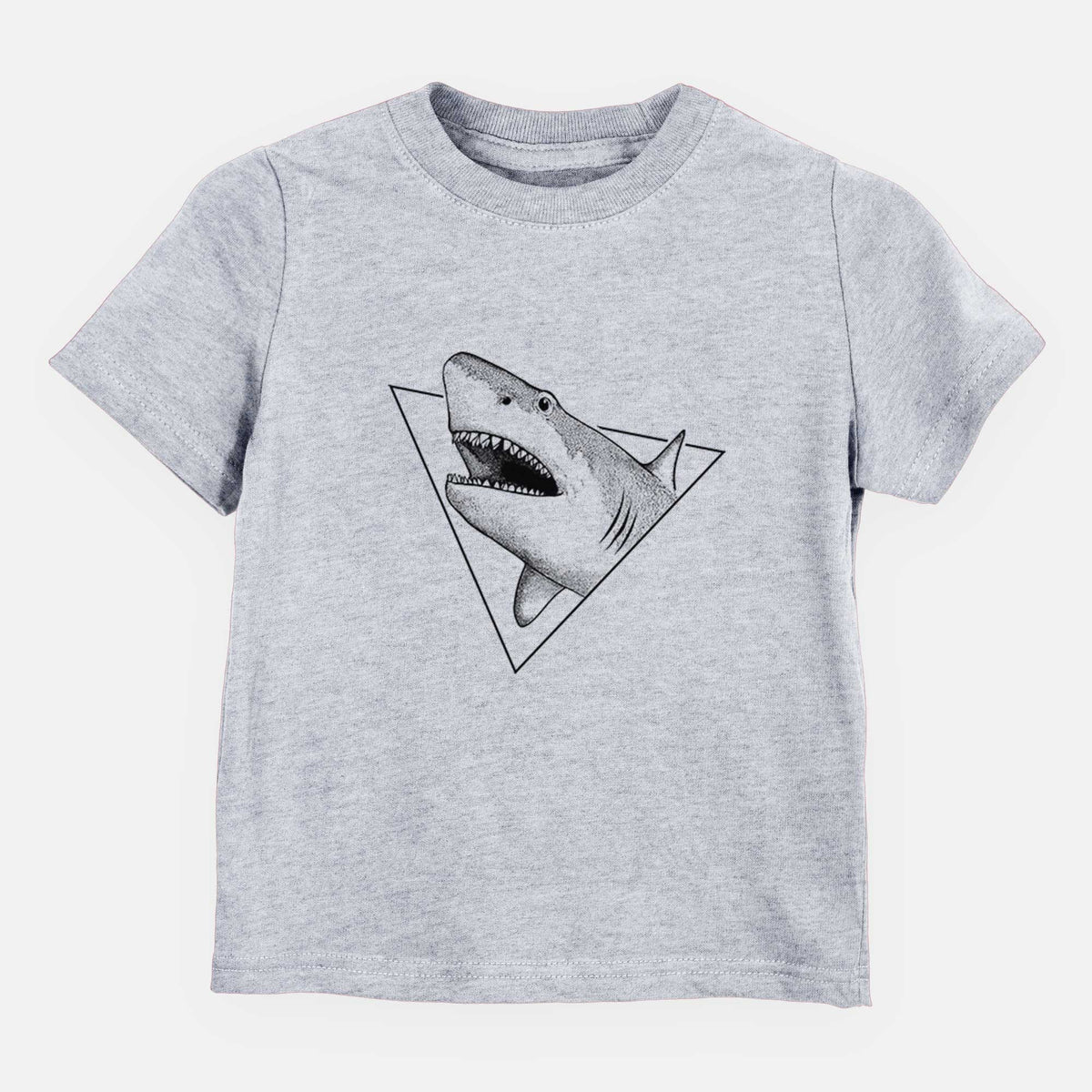 Great White Shark Triangle - Kids Shirt
