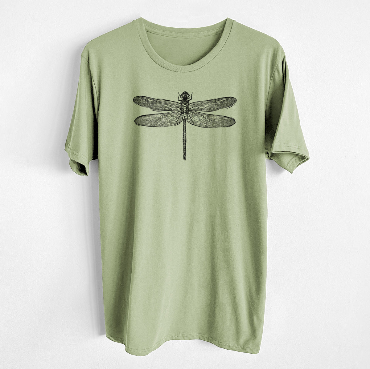 Anax Junius - Green Darner Dragonfly - Unisex Crewneck - Made in USA - 100% Organic Cotton