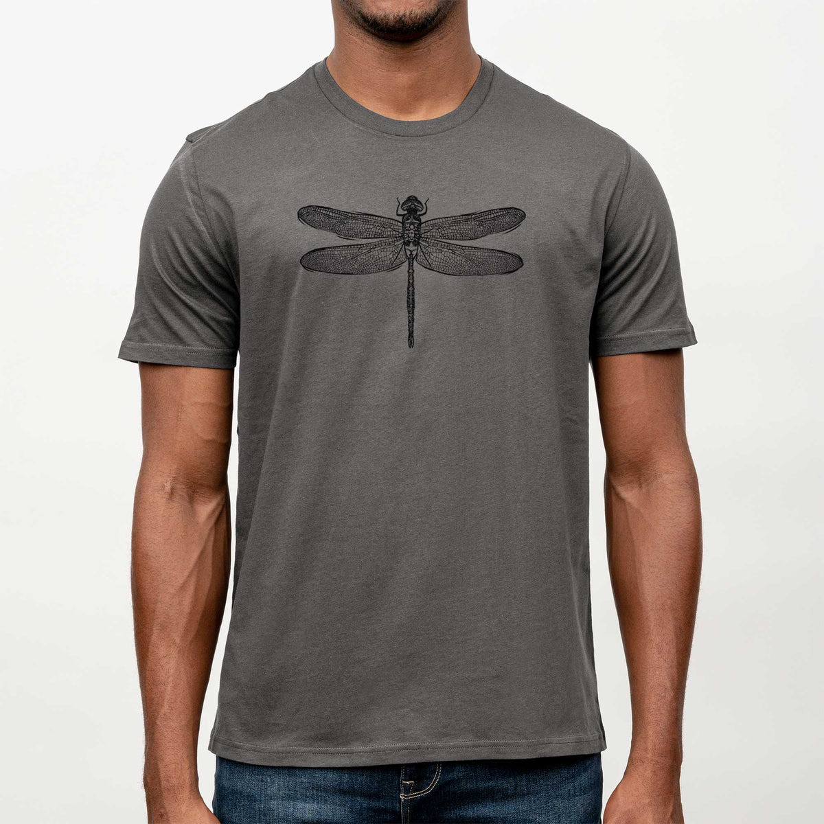 Anax Junius - Green Darner Dragonfly -  Mineral Wash 100% Organic Cotton Short Sleeve