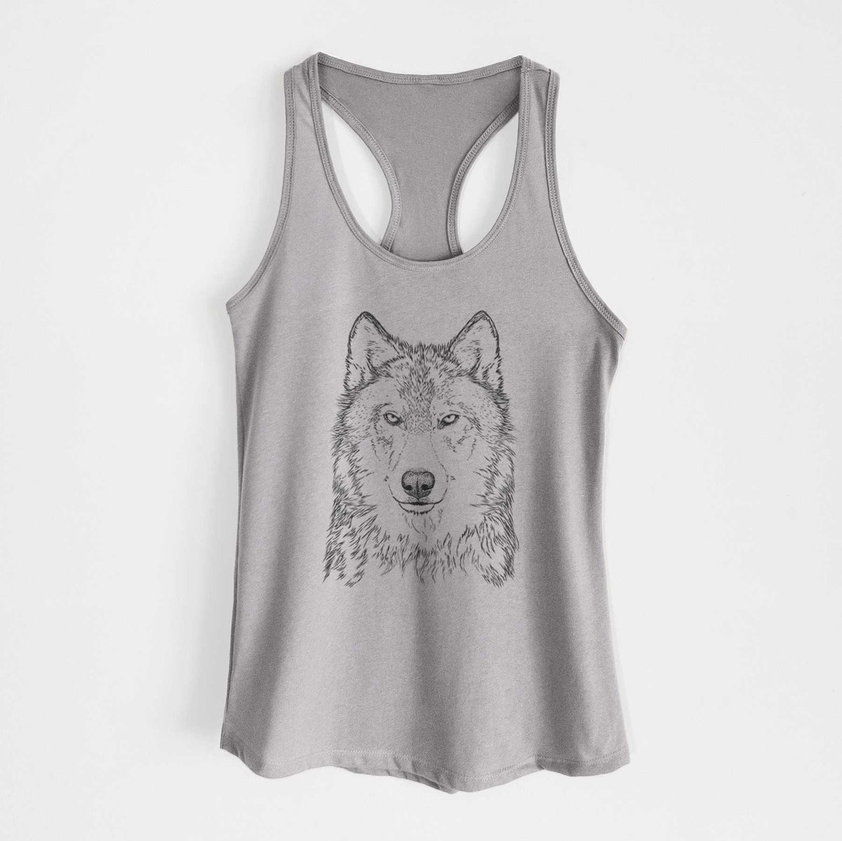 Grey Wolf - Canis lupus - Women&#39;s Racerback Tanktop