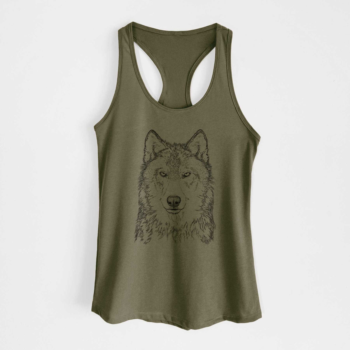 Grey Wolf - Canis lupus - Women&#39;s Racerback Tanktop