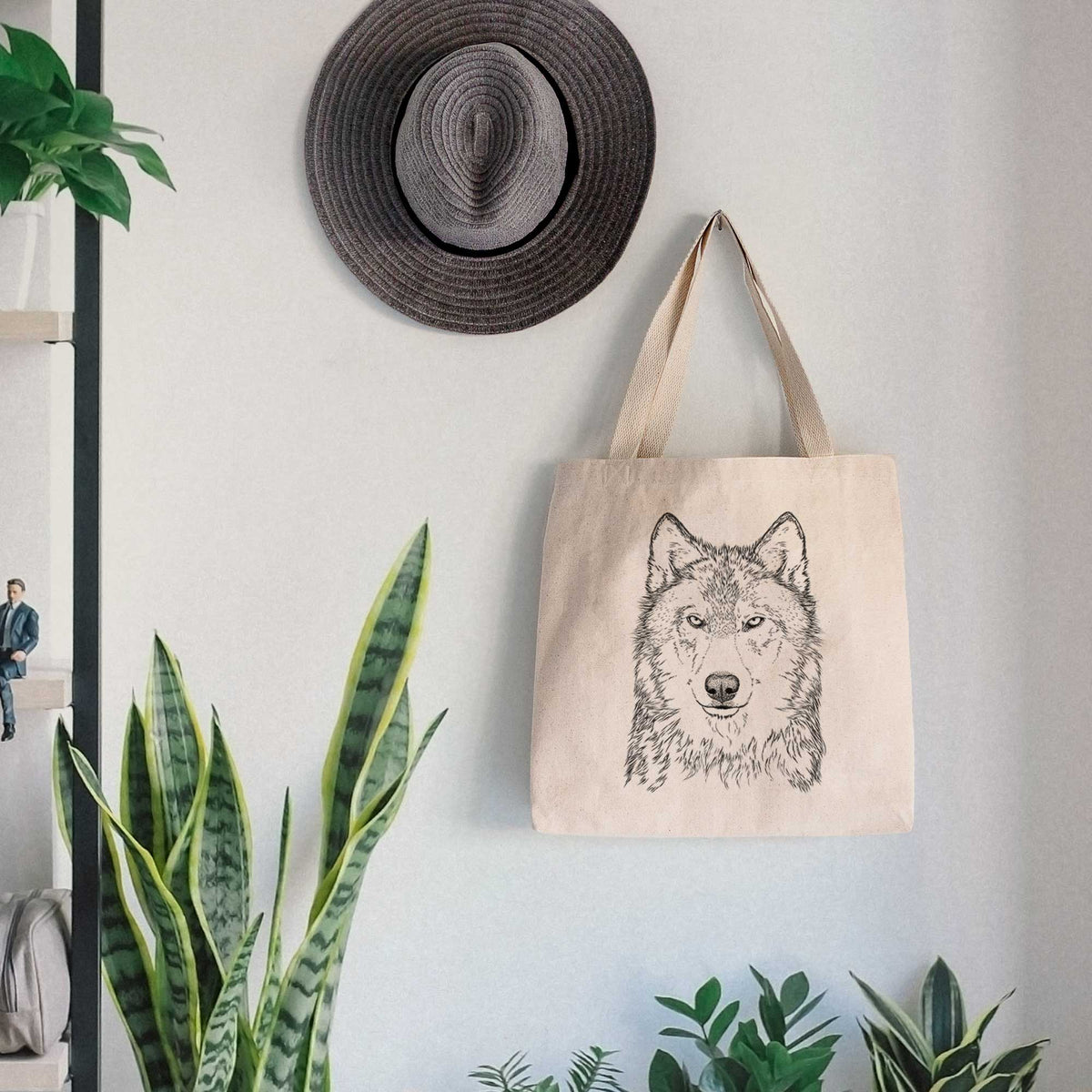 Grey Wolf - Canis lupus - Tote Bag