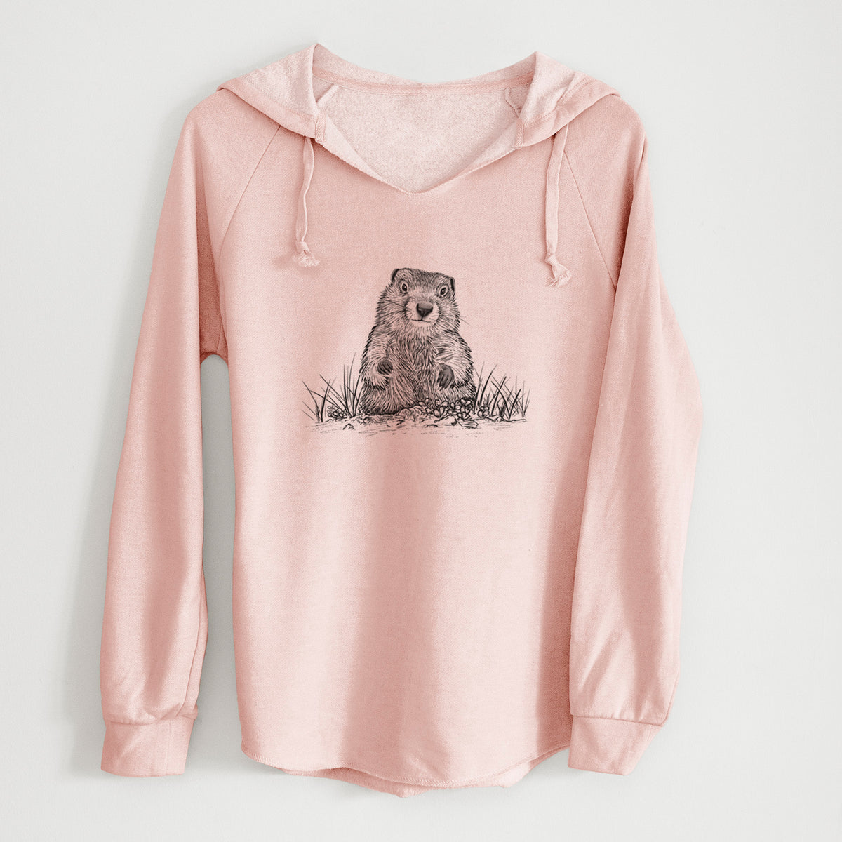 Groundhog - Marmota Monax - Cali Wave Hooded Sweatshirt