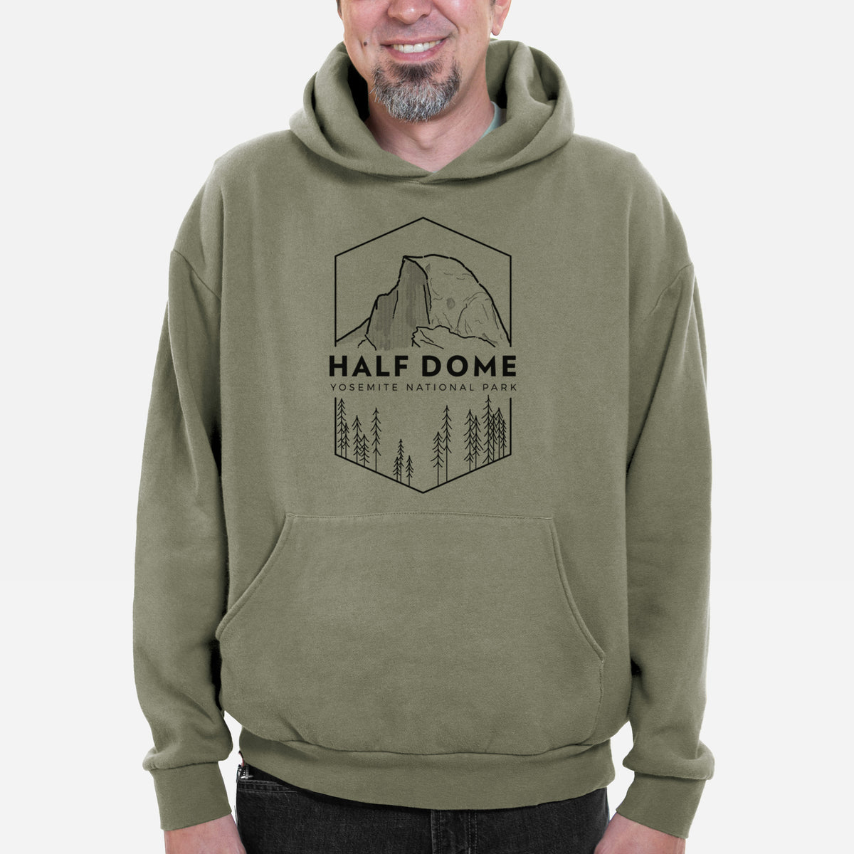 Half Dome - Yosemite National Park  - Bodega Midweight Hoodie