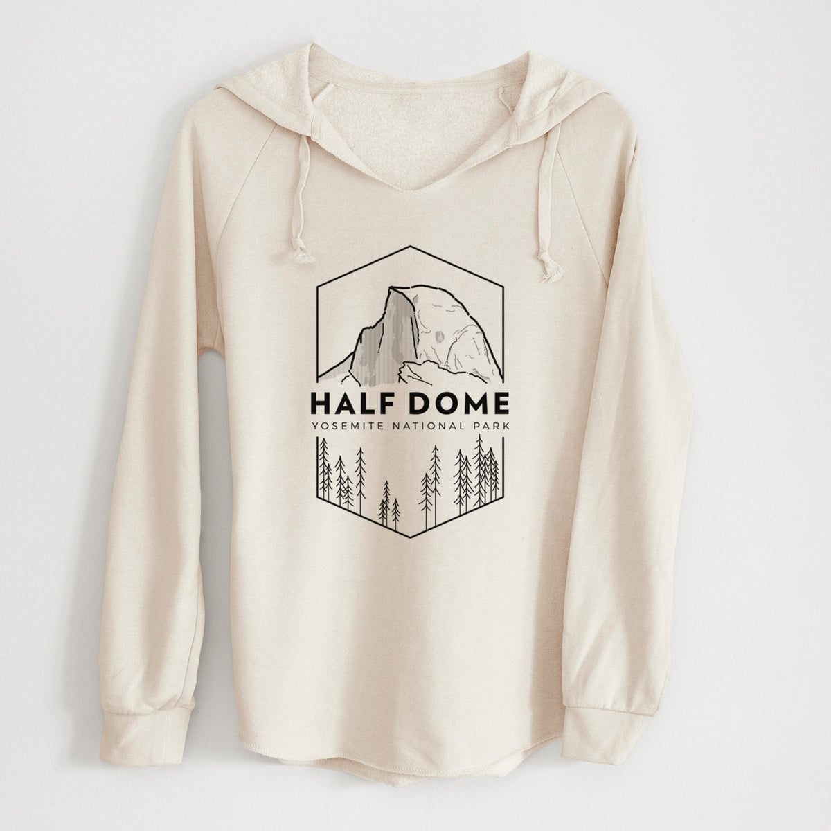 Half Dome - Yosemite National Park - Cali Wave Hooded Sweatshirt
