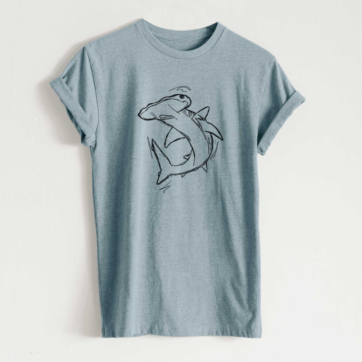 Hammerhead Shark - Unisex Recycled Eco Tee  - CLOSEOUT - FINAL SALE