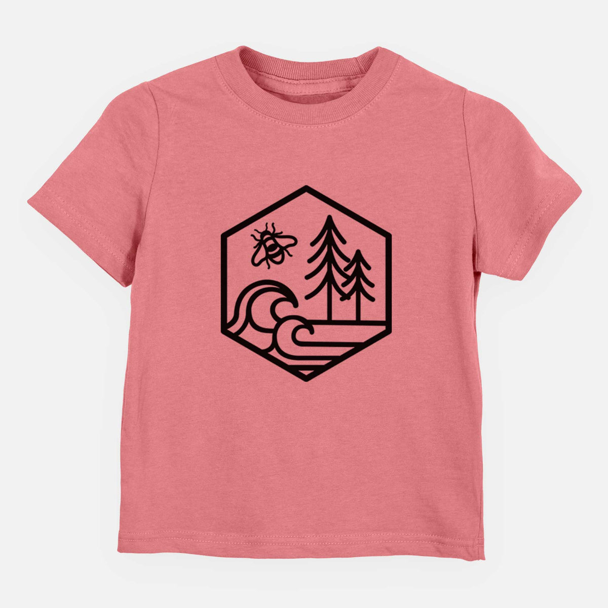 Harmonious Hexagon - Bees, Seas, Trees - Kids Shirt