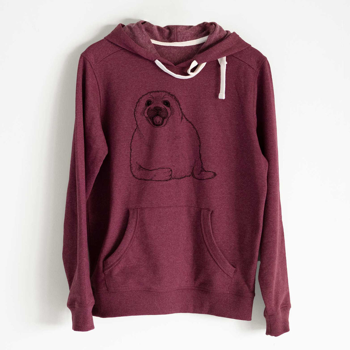 Harp Seal Pup - Pagophilus groenlandicus - Unisex Recycled Hoodie - CLOSEOUT - FINAL SALE