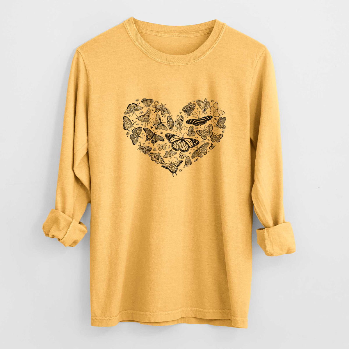 Heart Full of Butterflies - Heavyweight 100% Cotton Long Sleeve
