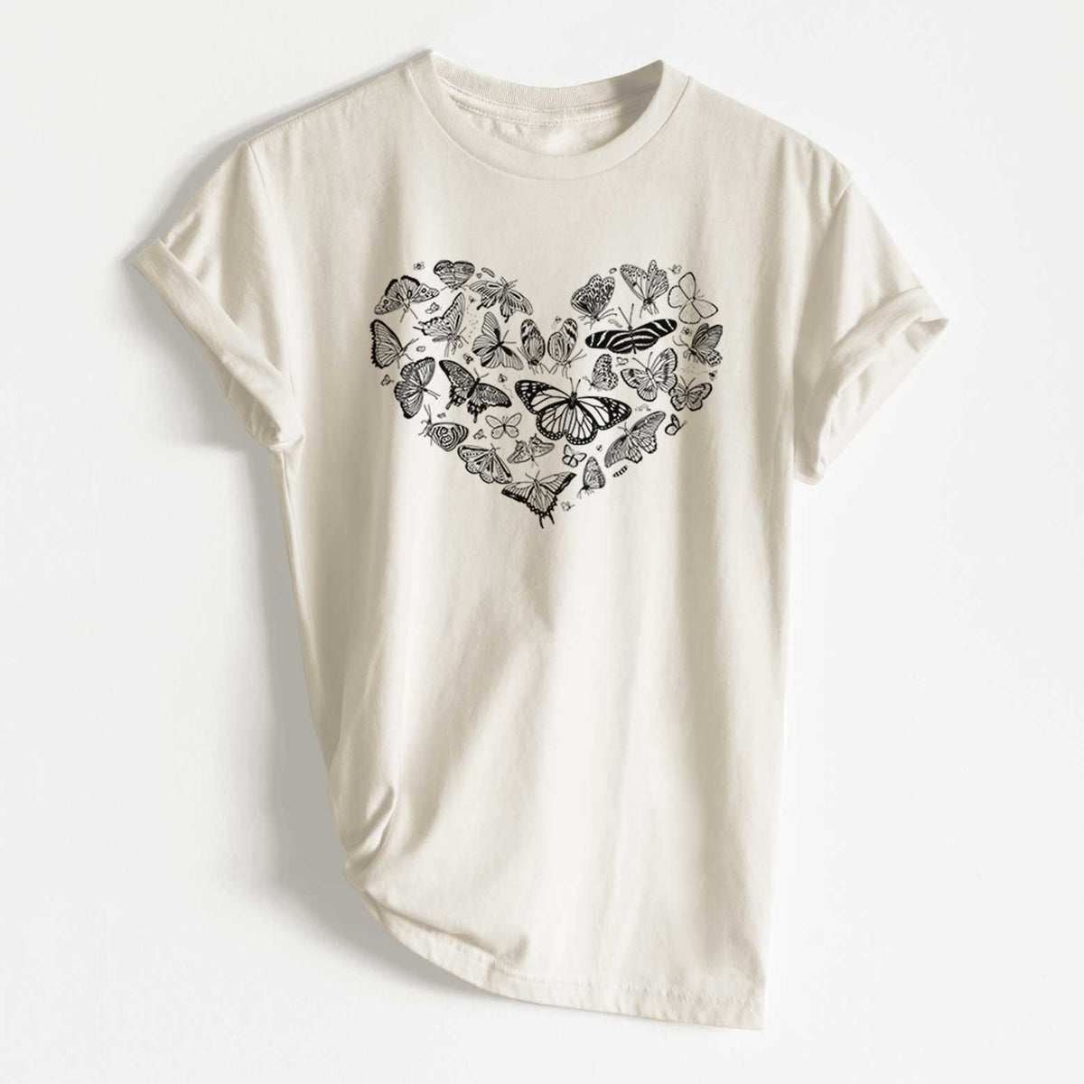 Heart Full of Butterflies - Unisex Recycled Eco Tee  - CLOSEOUT - FINAL SALE