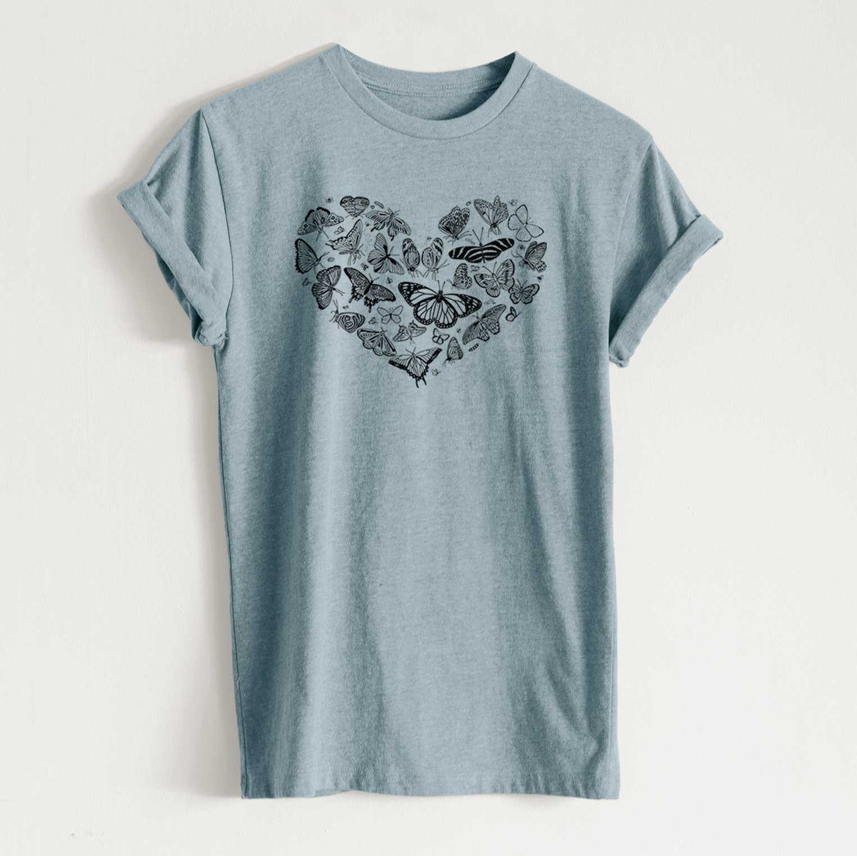 Heart Full of Butterflies - Unisex Recycled Eco Tee  - CLOSEOUT - FINAL SALE