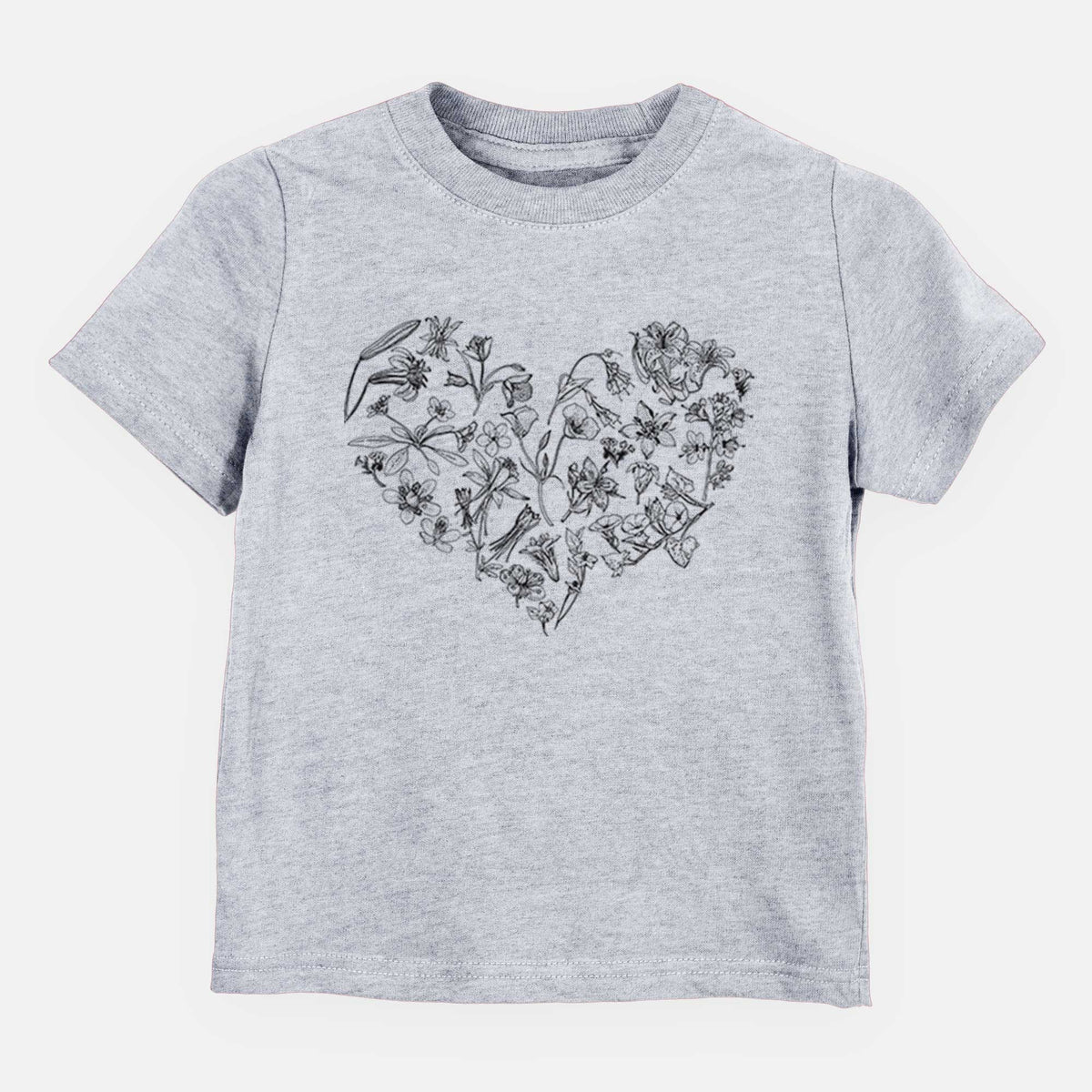 Heart Full of California Mountain Wildflowers - Kids Shirt