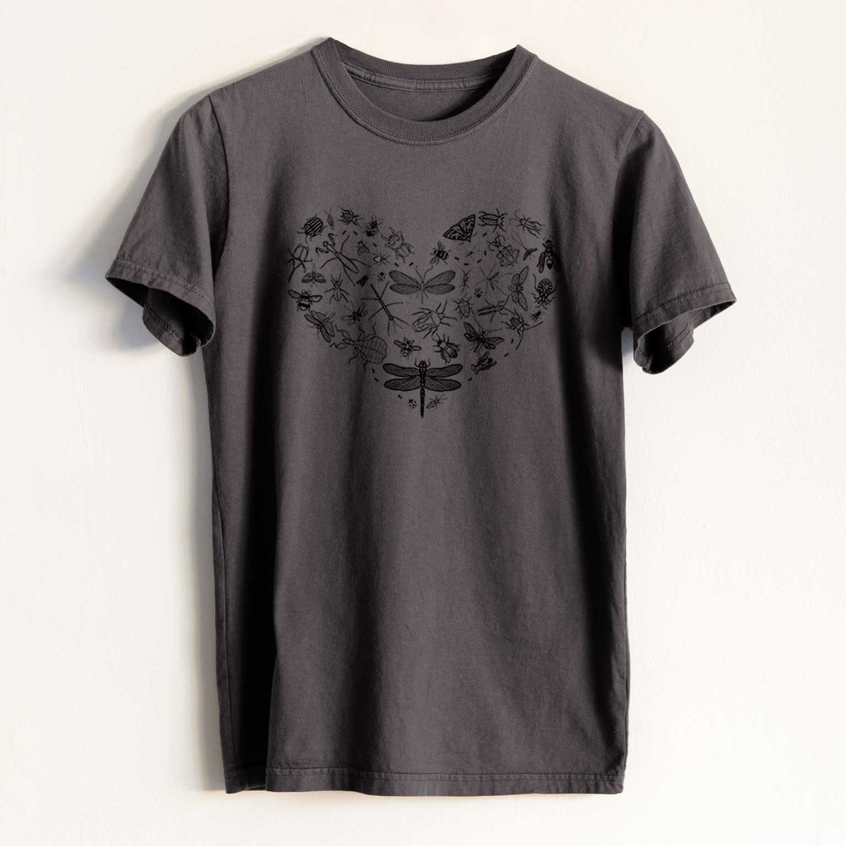 Heart Full of Insects - Heavyweight Men&#39;s 100% Organic Cotton Tee