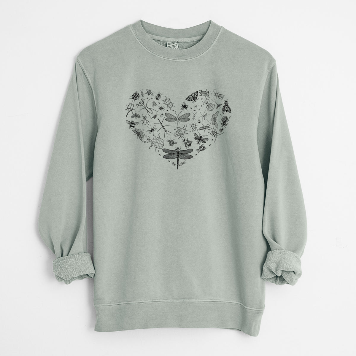 Heart Full of Insects - Unisex Pigment Dyed Crew Sweatshirt