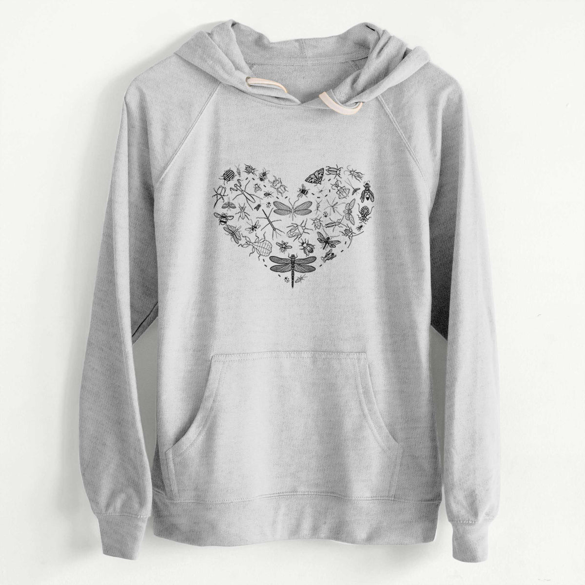 Heart Full of Insects  - Slim Fit Loopback Terry Hoodie
