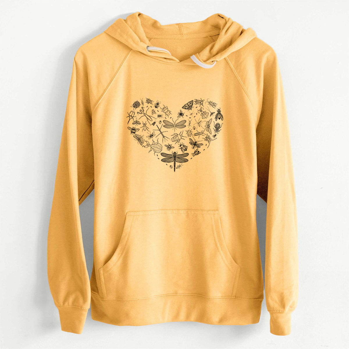 Heart Full of Insects  - Slim Fit Loopback Terry Hoodie