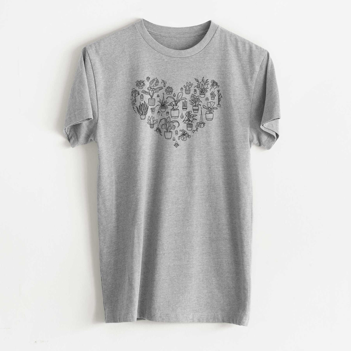 Heart Full of House Plants - Unisex Recycled Eco Tee  - CLOSEOUT - FINAL SALE