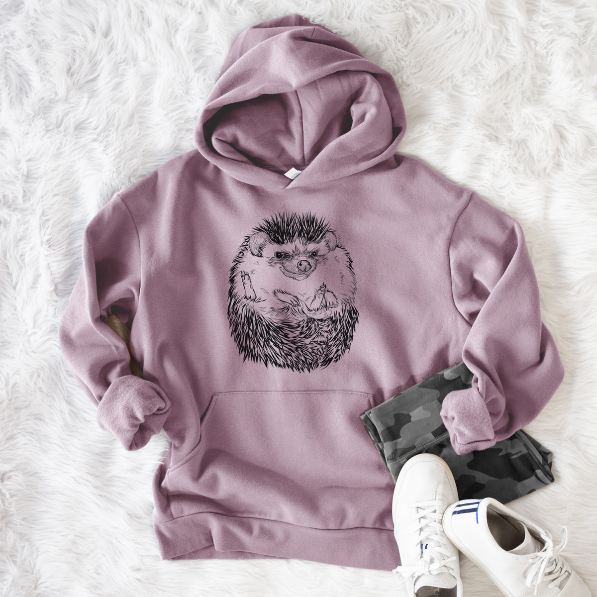 African Pygmy Hedgehog - Atelerix albiventris  - Bodega Midweight Hoodie