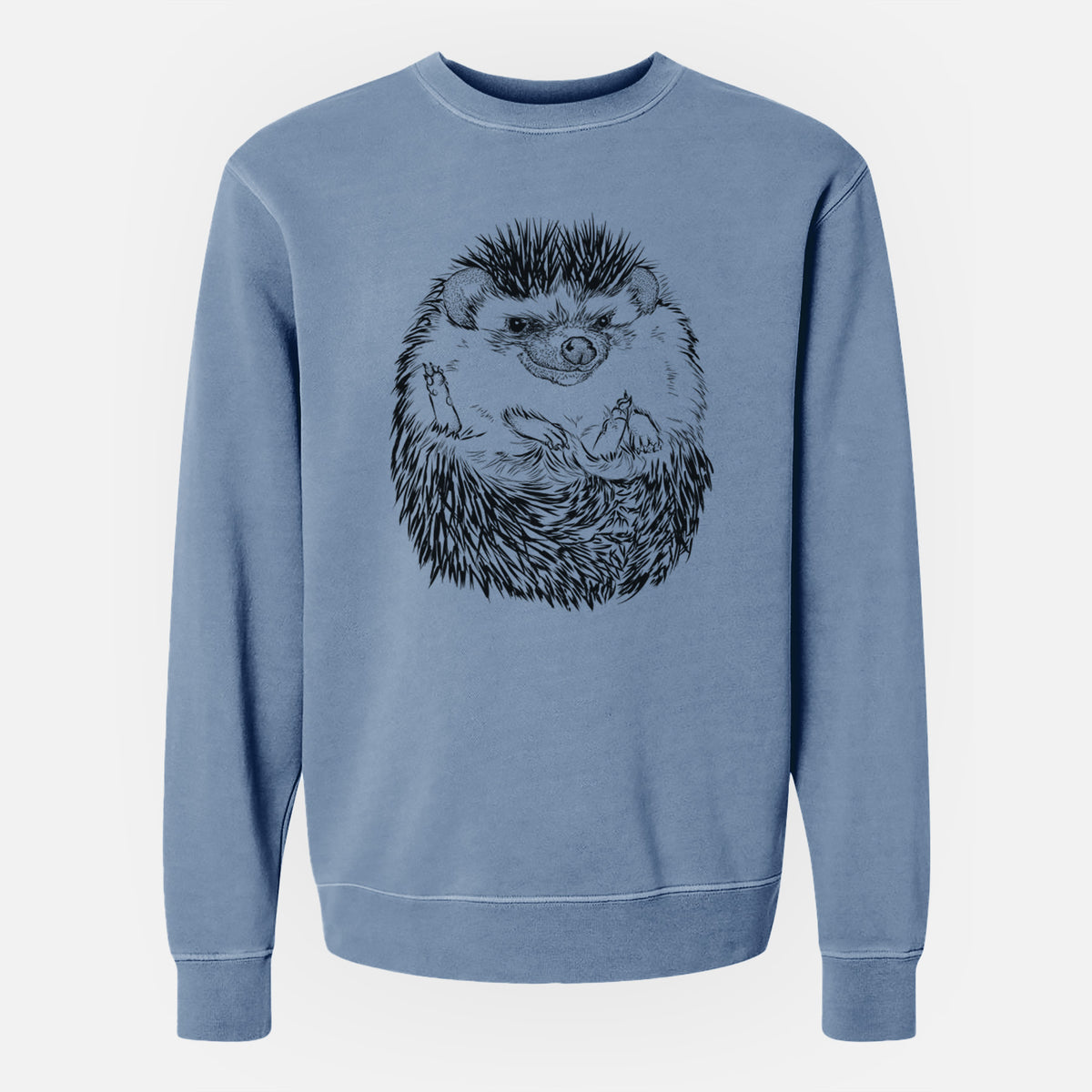 African Pygmy Hedgehog - Atelerix albiventris - Unisex Pigment Dyed Crew Sweatshirt