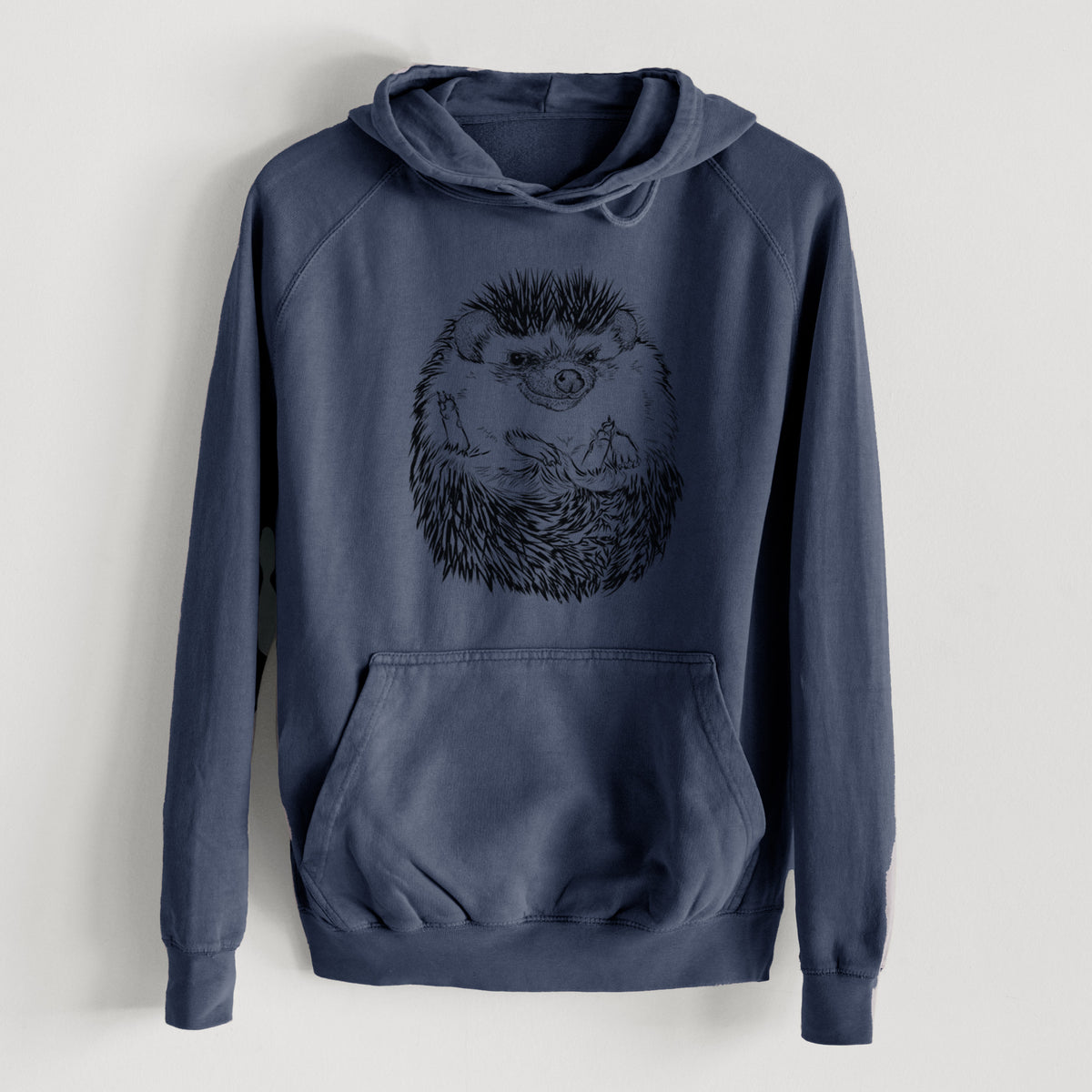 African Pygmy Hedgehog - Atelerix albiventris  - Mid-Weight Unisex Vintage 100% Cotton Hoodie