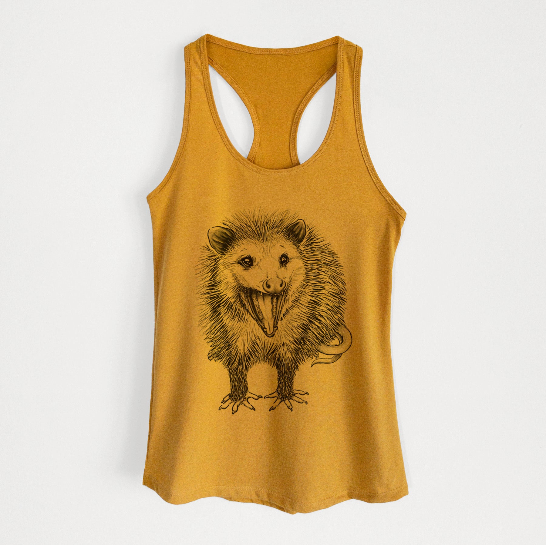 Hissing Opossum - Didelphidae - Women's Racerback Tanktop