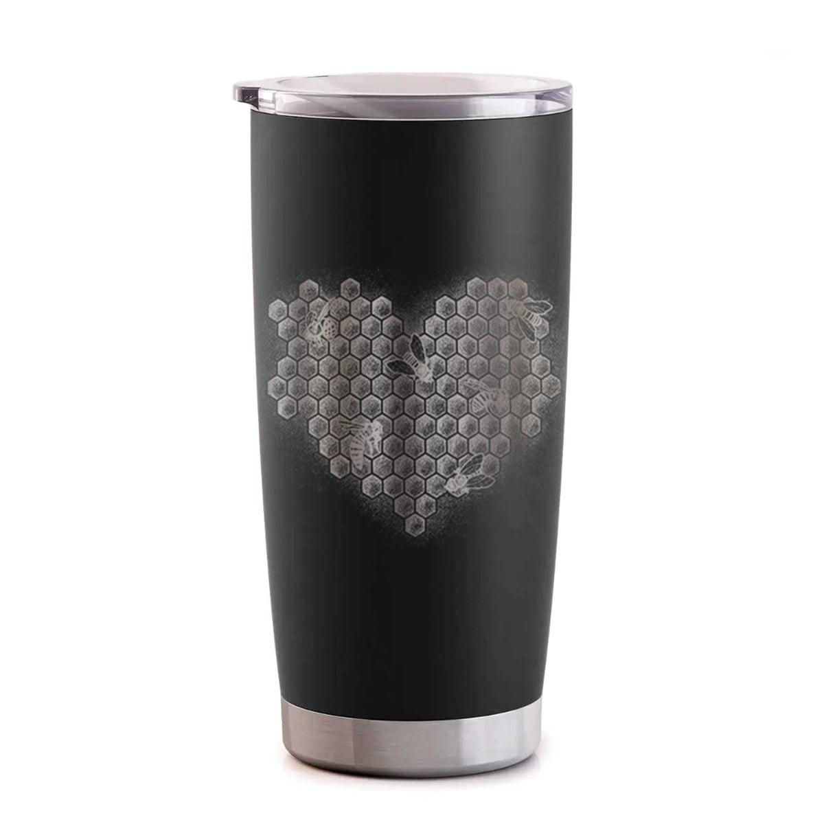 Honeycomb Heart with Bees - 20oz Polar Insulated Tumbler