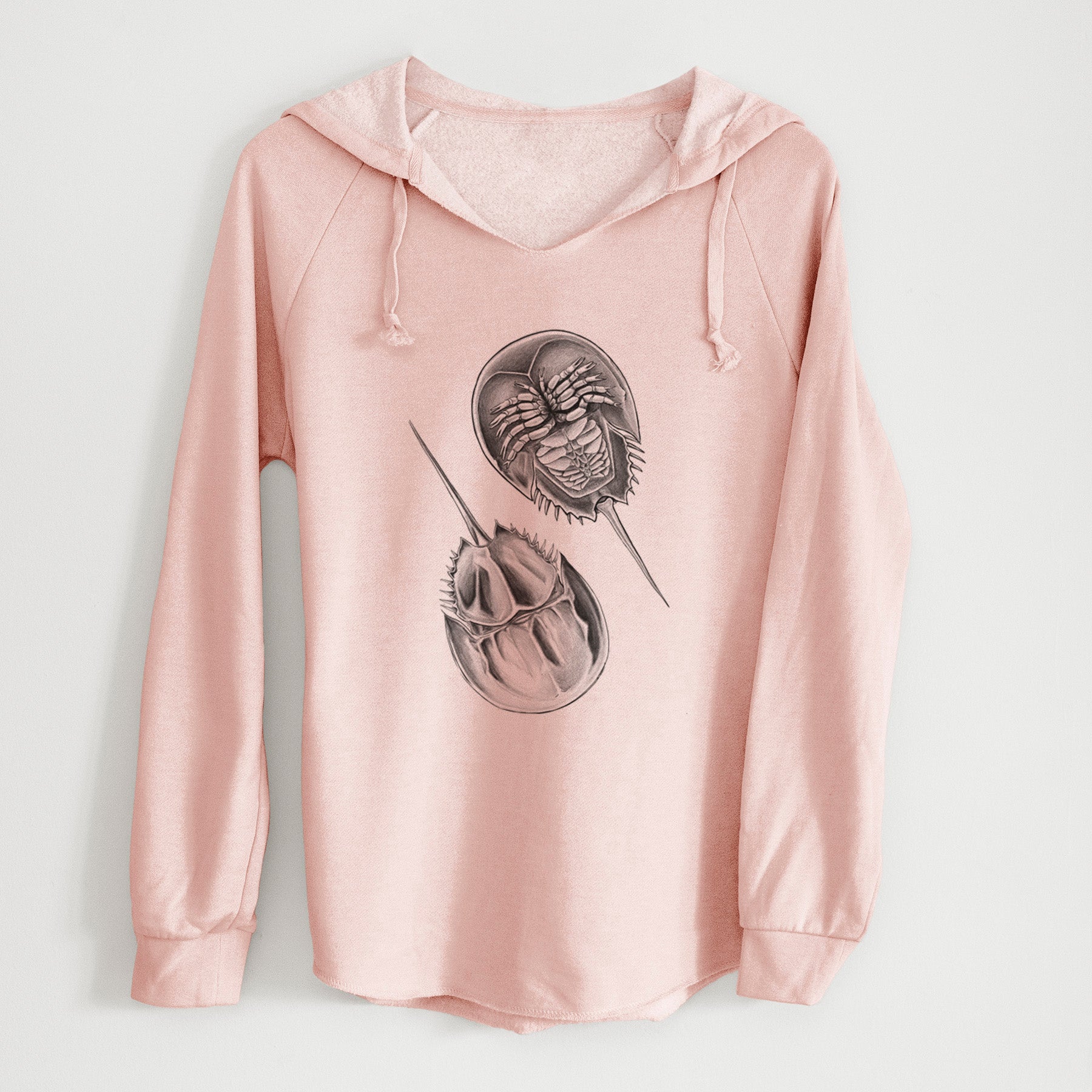 Atlantic Horseshoe Crab - Limulidae polyphemus - Cali Wave Hooded Sweatshirt