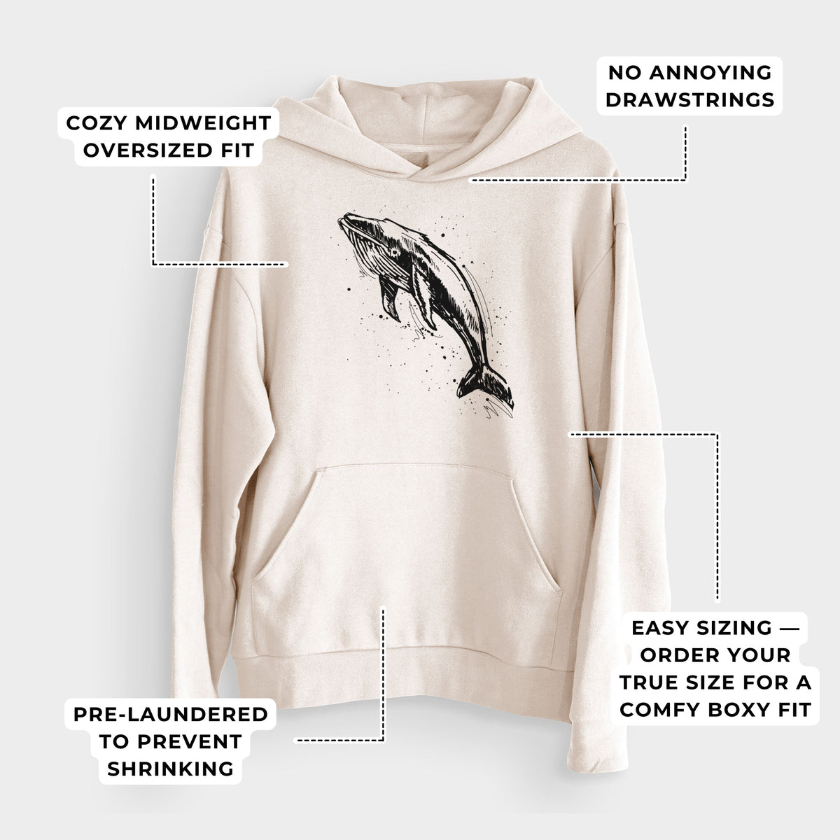 Humpback Whale  - Bodega Midweight Hoodie