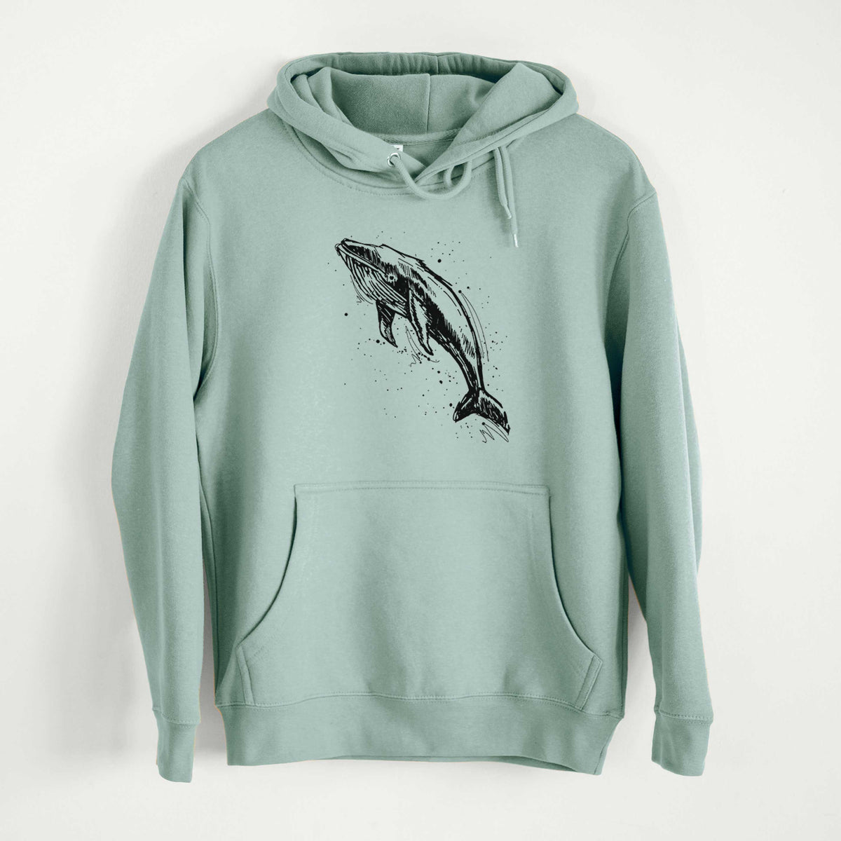 Humpback Whale  - Mid-Weight Unisex Premium Blend Hoodie