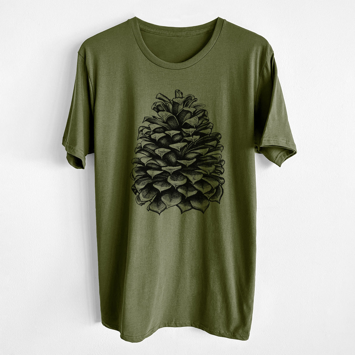 Pinus Jeffreyi - Jeffrey Pine Cone - Unisex Crewneck - Made in USA - 100% Organic Cotton