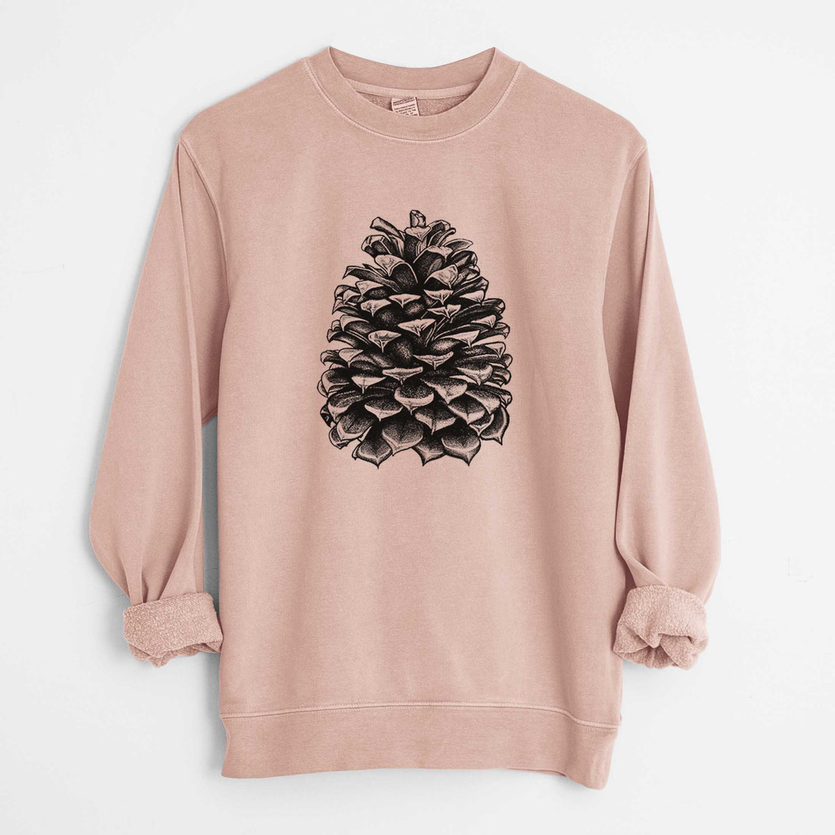Pinus Jeffreyi - Jeffrey Pine Cone - Unisex Pigment Dyed Crew Sweatshirt