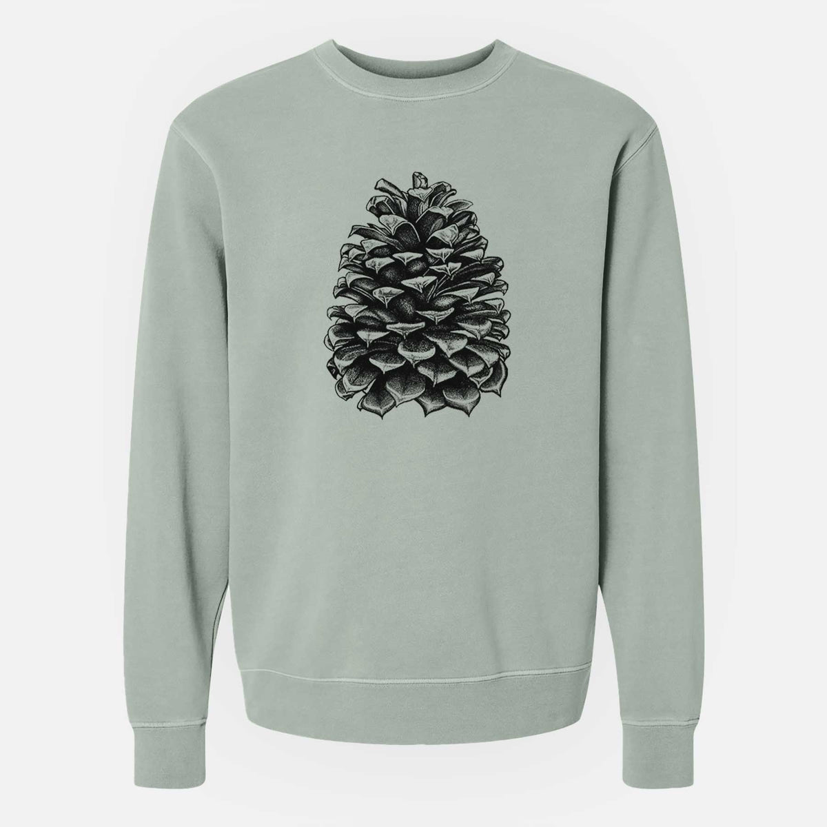 Pinus Jeffreyi - Jeffrey Pine Cone - Unisex Pigment Dyed Crew Sweatshirt