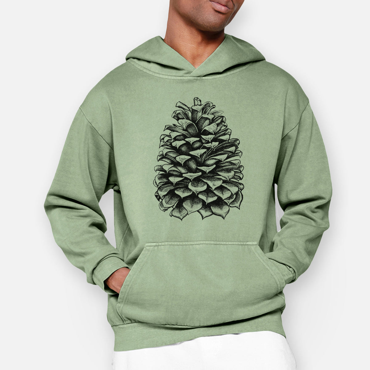 Pinus Jeffreyi - Jeffrey Pine Cone  - Urban Heavyweight Hoodie