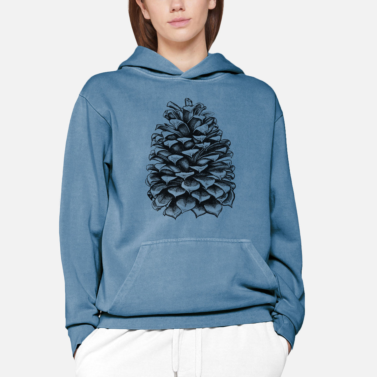 Pinus Jeffreyi - Jeffrey Pine Cone  - Urban Heavyweight Hoodie
