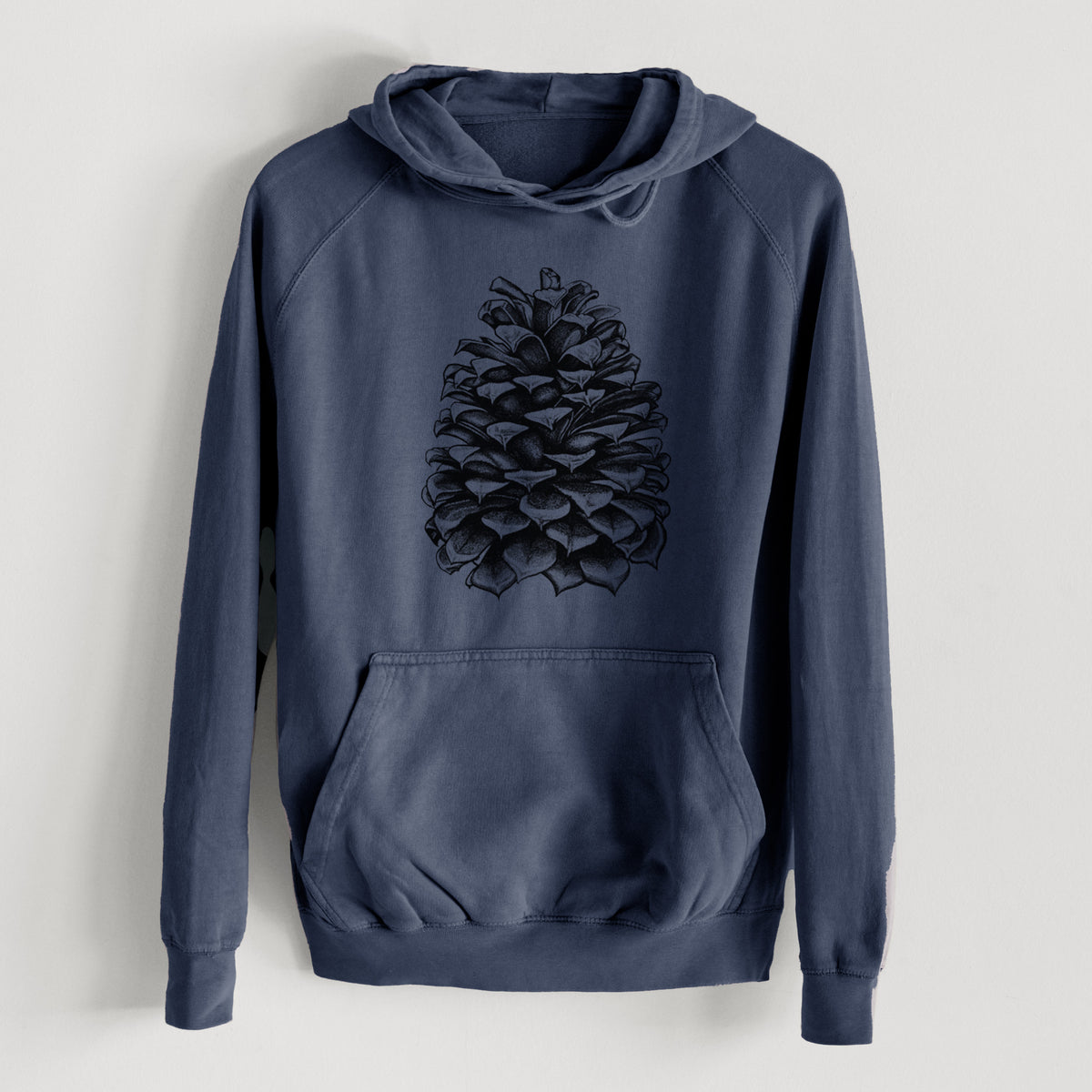 Pinus Jeffreyi - Jeffrey Pine Cone  - Mid-Weight Unisex Vintage 100% Cotton Hoodie