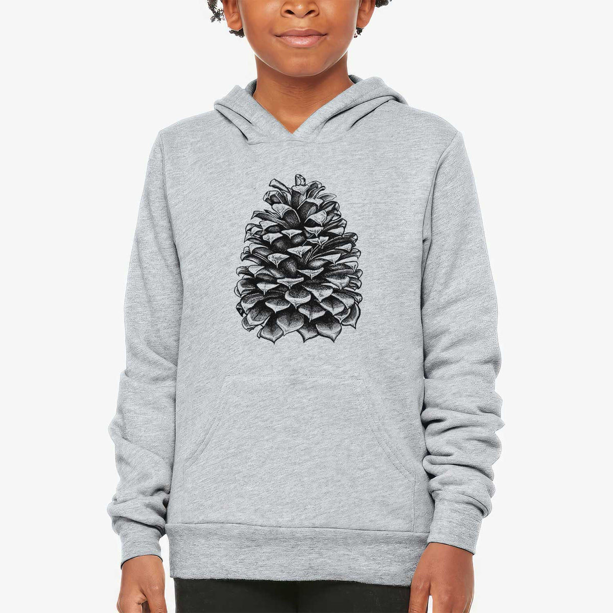 Pinus Jeffreyi - Jeffrey Pine Cone - Youth Hoodie Sweatshirt